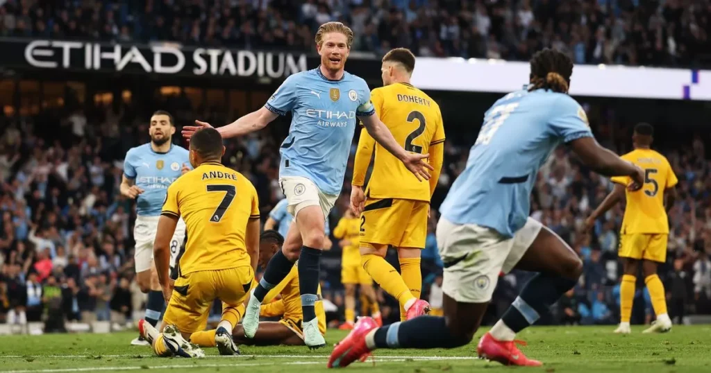Kevin De Bruyne’s Classy Finish Secures Vital Win for Manchester City (MW35) 2 Kevin De Bruyne’s Decisive Goal Lifts Man City to Champions League Race Edge