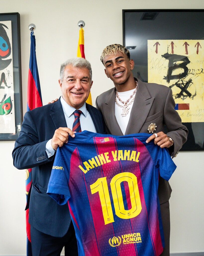 Lamine Yamal Inherits Messi’s Iconic No. 10 Jersey at Barcelona