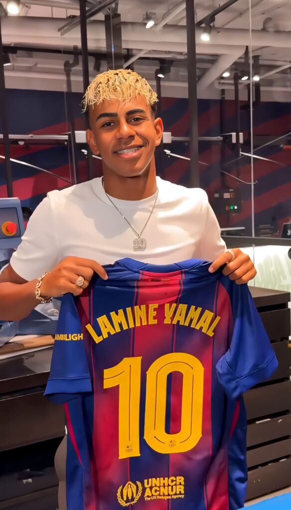 Lamine Yamal Inherits Messi’s Iconic No. 10 Jersey at Barcelona